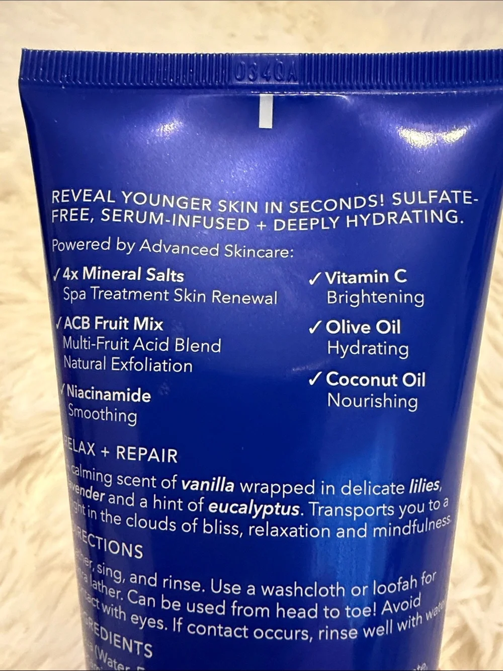 Nakery SkinRecovery Relax + Repair Magnesium Face, Body, & Hair Wash 200ML
